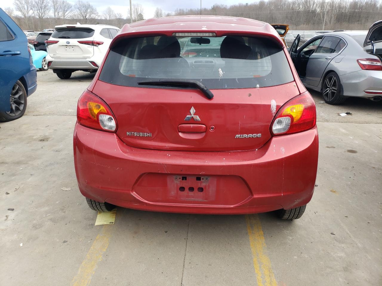 2014 Mitsubishi Mirage VIN ML32A4HJ2EH025780 Copart auction photo, front end damage thumbnail 6