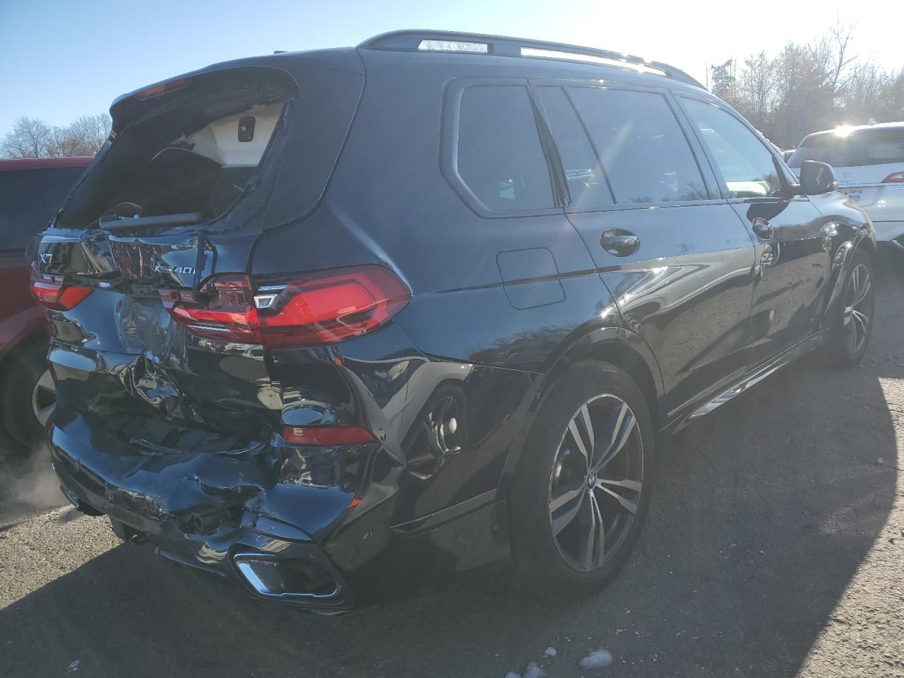2020 BMW X7 VIN 5UXCW2C04L9B08741 Copart auction photo, side damage thumbnail 3