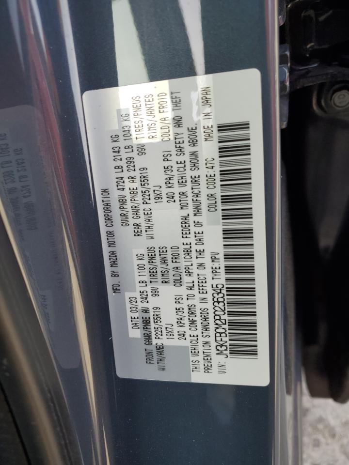 2023 Mazda CX-5 VIN JM3KFBCM2P0236345 Copart auction photo, front end damage thumbnail 14