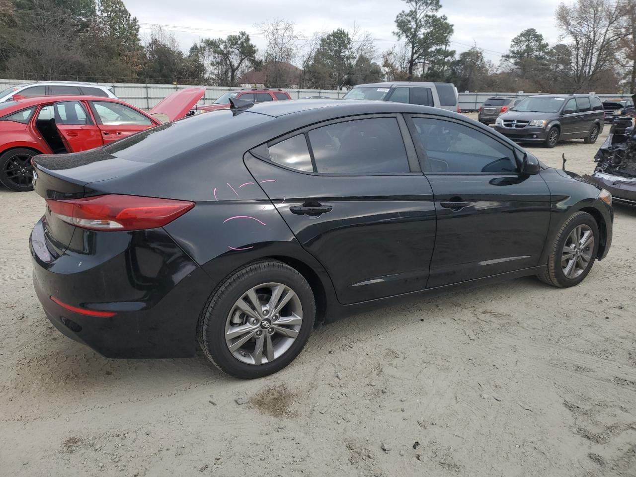 2018 Hyundai Elantra VIN KMHD84LF8JU520471 Copart auction photo, side / minor dent/scratches damage thumbnail 3