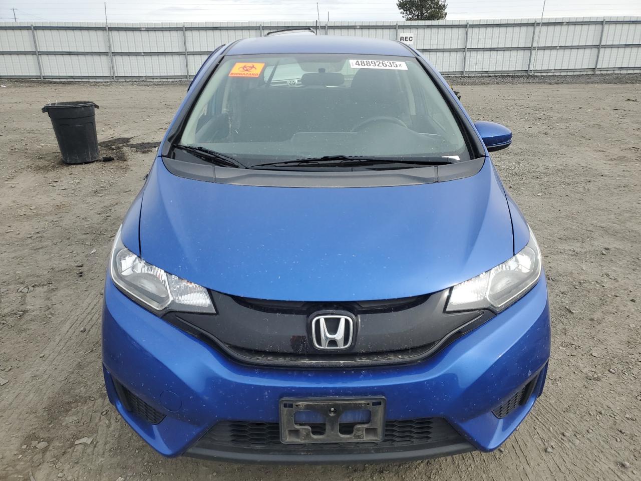 2017 Honda Fit VIN JHMGK5H50HS011844 Copart auction photo, side damage thumbnail 5