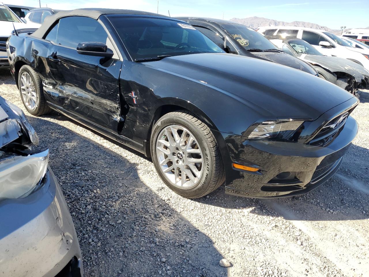 2014 Ford Mustang VIN 1ZVBP8EM4E5252596 Copart auction photo, side damage thumbnail 4