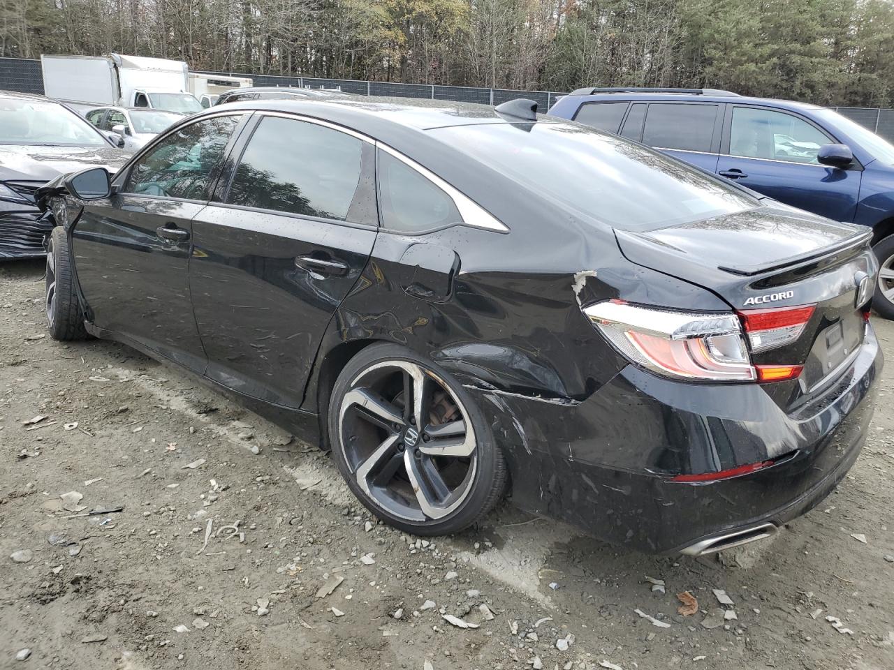 2018 Honda Accord VIN 1HGCV1F32JA060610 Copart auction photo, front end / rear end damage thumbnail 2