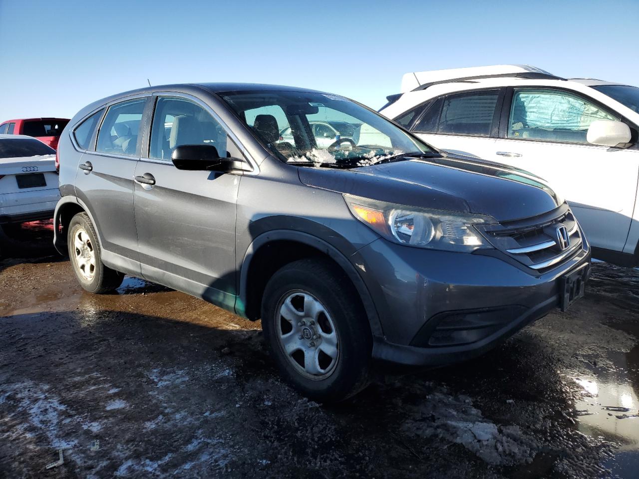 2013 Honda CR-V VIN 2HKRM4H39DH623630 Copart auction photo, rear end / side damage thumbnail 4