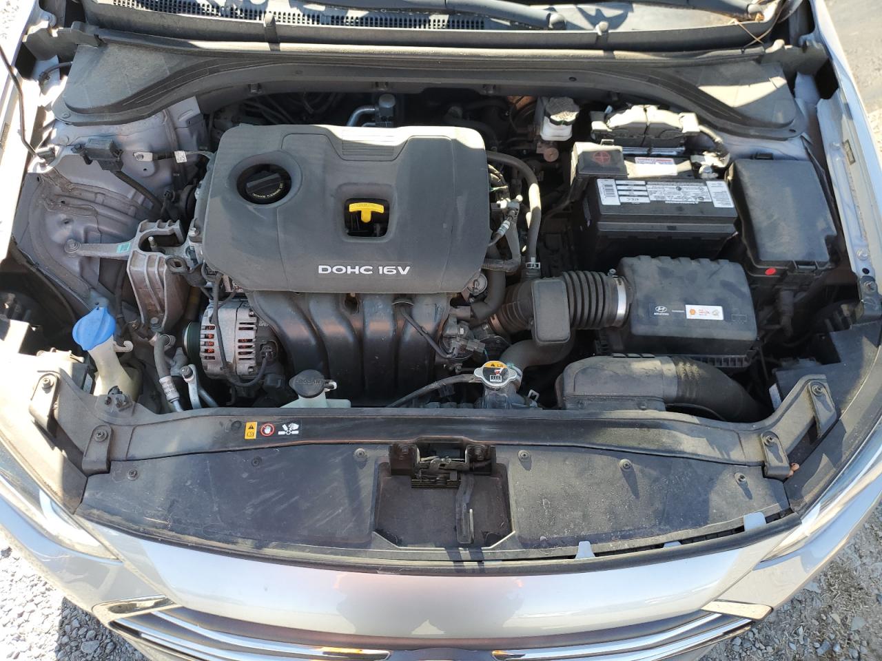 2017 Hyundai Elantra VIN 5NPD84LF9HH054087 Copart auction photo, front end damage thumbnail 12