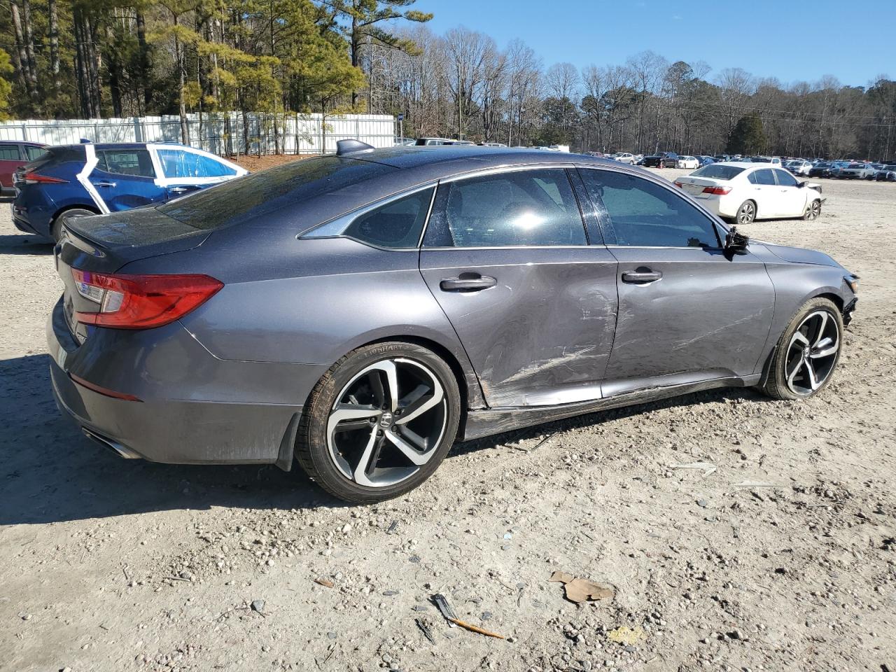 2019 Honda Accord VIN 1HGCV1F36KA004221 Copart auction photo, front end / side damage thumbnail 3