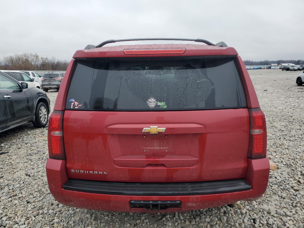 2015 Chevrolet Suburban VIN 1GNSKJKCXFR702709 Copart auction photo, all over damage thumbnail 6