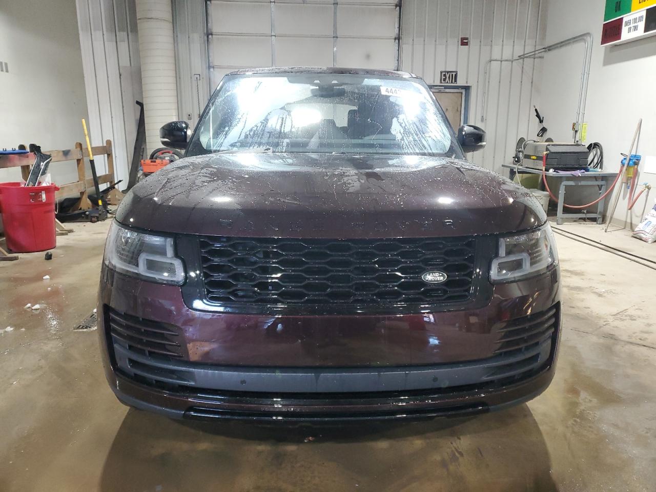 2020 Land Rover Range Rover VIN SALGS2SEXLA409224 Copart auction photo, rear end damage thumbnail 5
