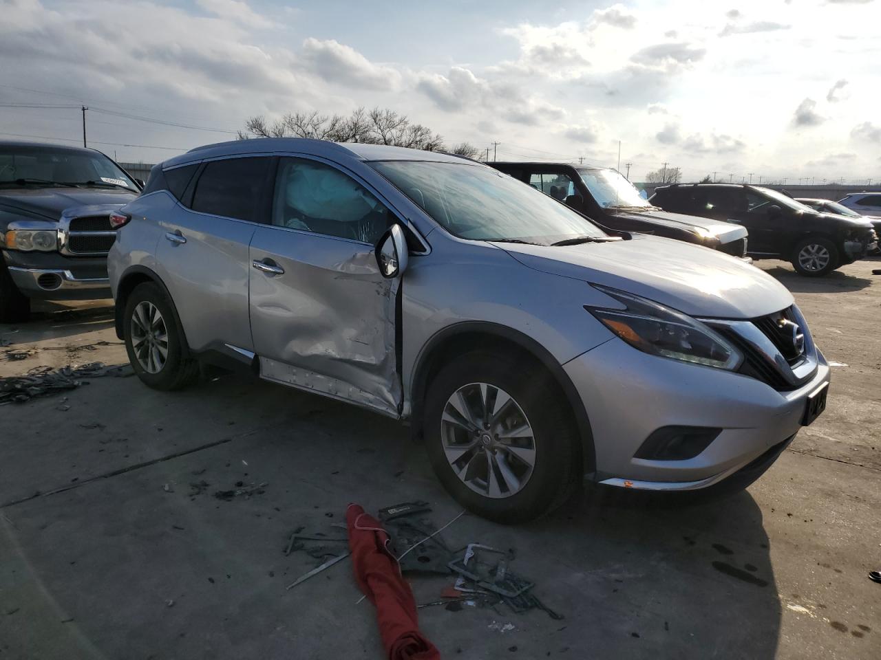 2018 Nissan Murano VIN 5N1AZ2MG9JN160004 Copart auction photo, side damage thumbnail 4