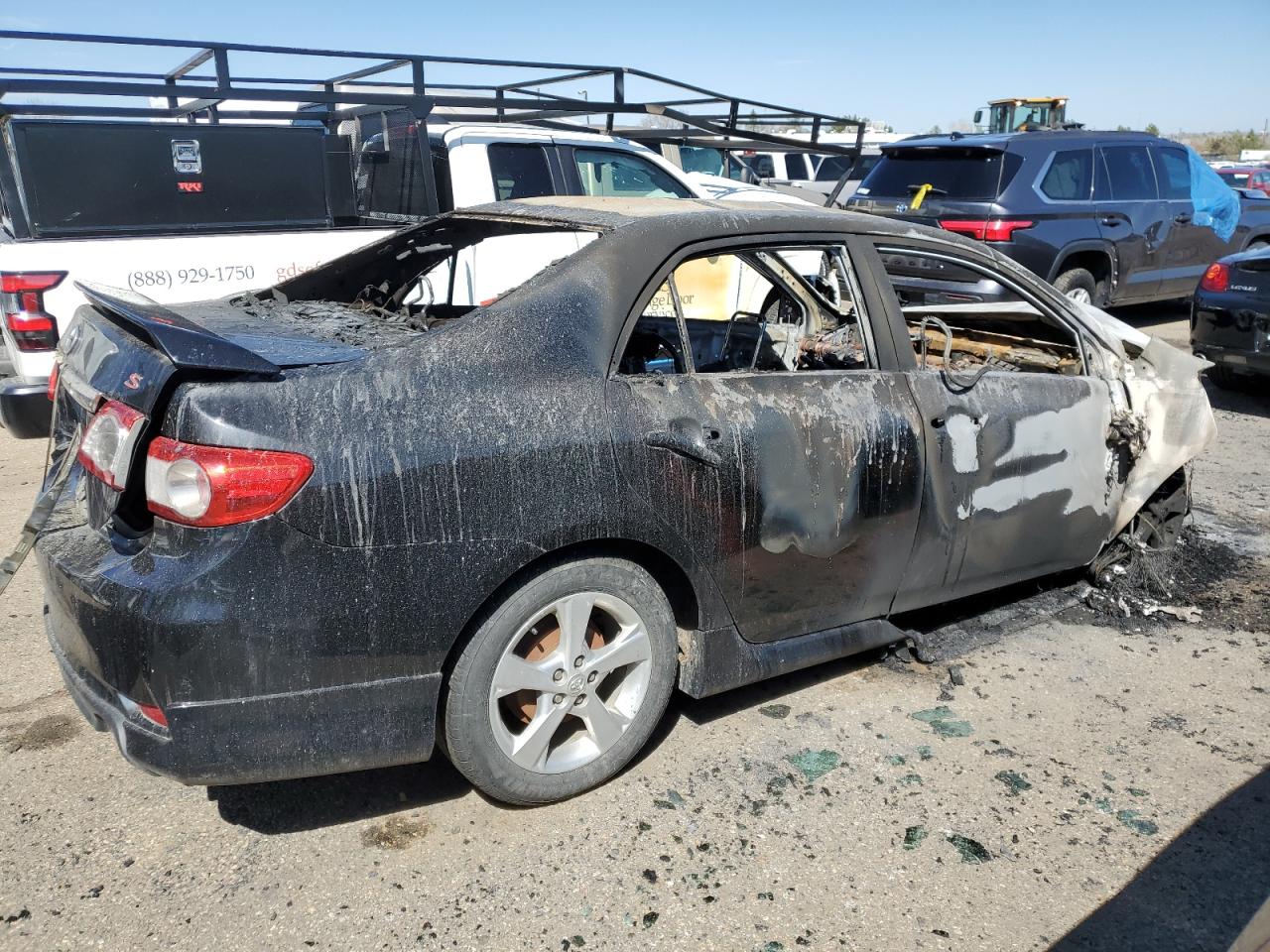 2012 Toyota Corolla VIN 5YFBU4EE2CP037263 Copart auction photo, front end damage thumbnail 3