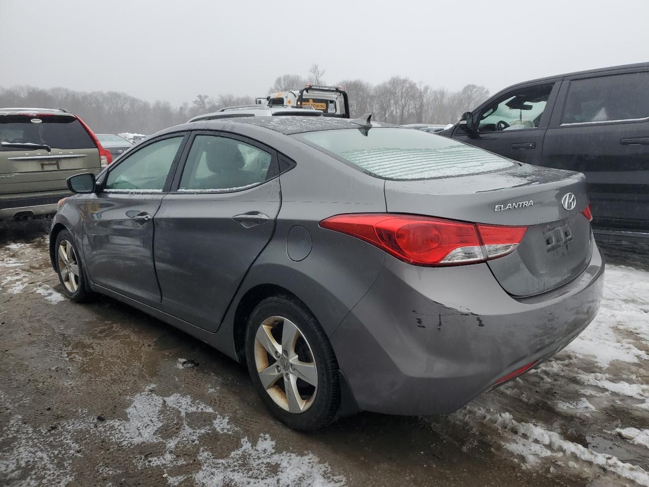 2013 Hyundai Elantra VIN 5NPDH4AEXDH396197 Copart auction photo, front end damage thumbnail 2