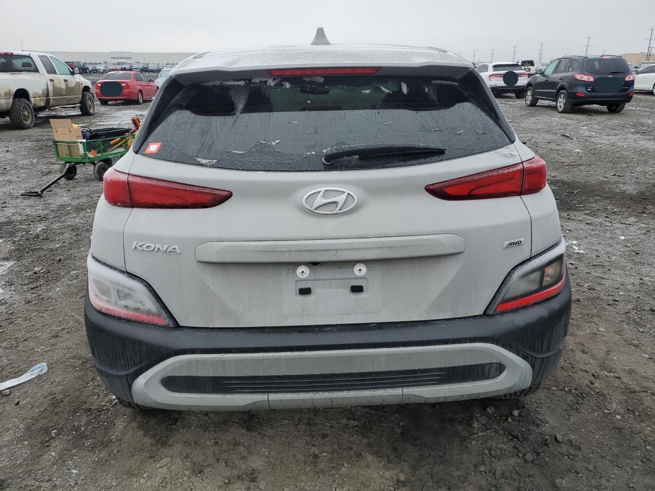 2023 Hyundai Kona VIN KM8K2CAB9PU936198 Copart auction photo, front end / side damage thumbnail 6