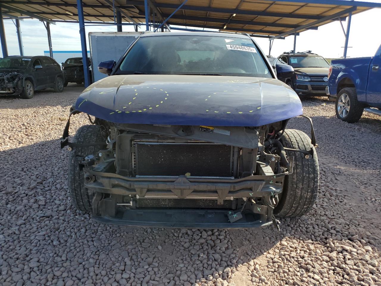 2022 Audi Q3 VIN WA1EECF35N1011971 Copart auction photo, front end / side damage thumbnail 5