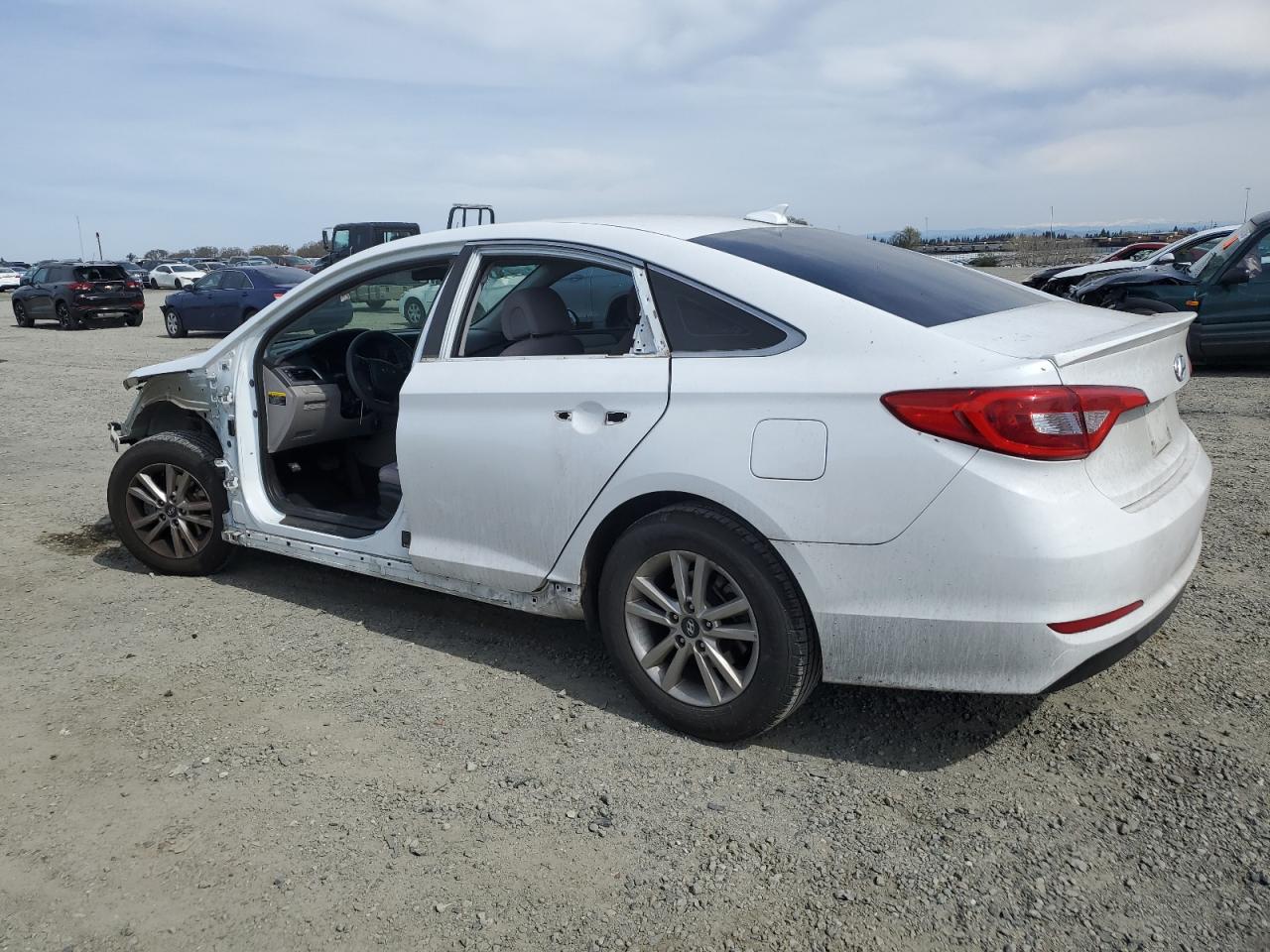 2017 Hyundai Sonata VIN 5NPE24AF1HH557346 Copart auction photo, front end / side damage thumbnail 2