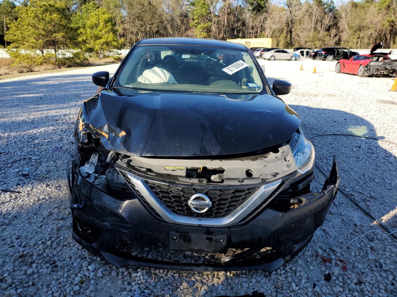 2019 Nissan Sentra VIN 3N1AB7AP1KL604765 Copart auction photo, front end / side damage thumbnail 5
