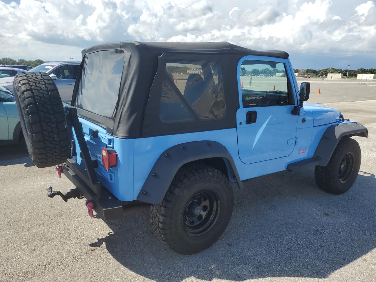 2001 Jeep Wrangler VIN 1J4FA49S21P320247 Copart auction photo, water/flood damage thumbnail 3