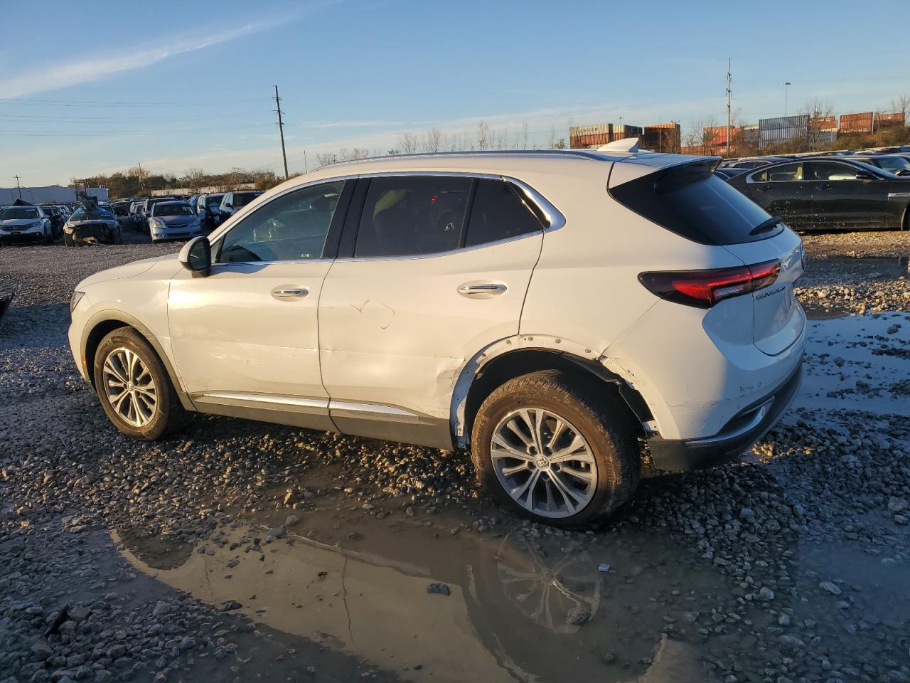 2022 Buick Envision VIN LRBAZLR46ND164076 Copart auction photo, front end / side damage thumbnail 2