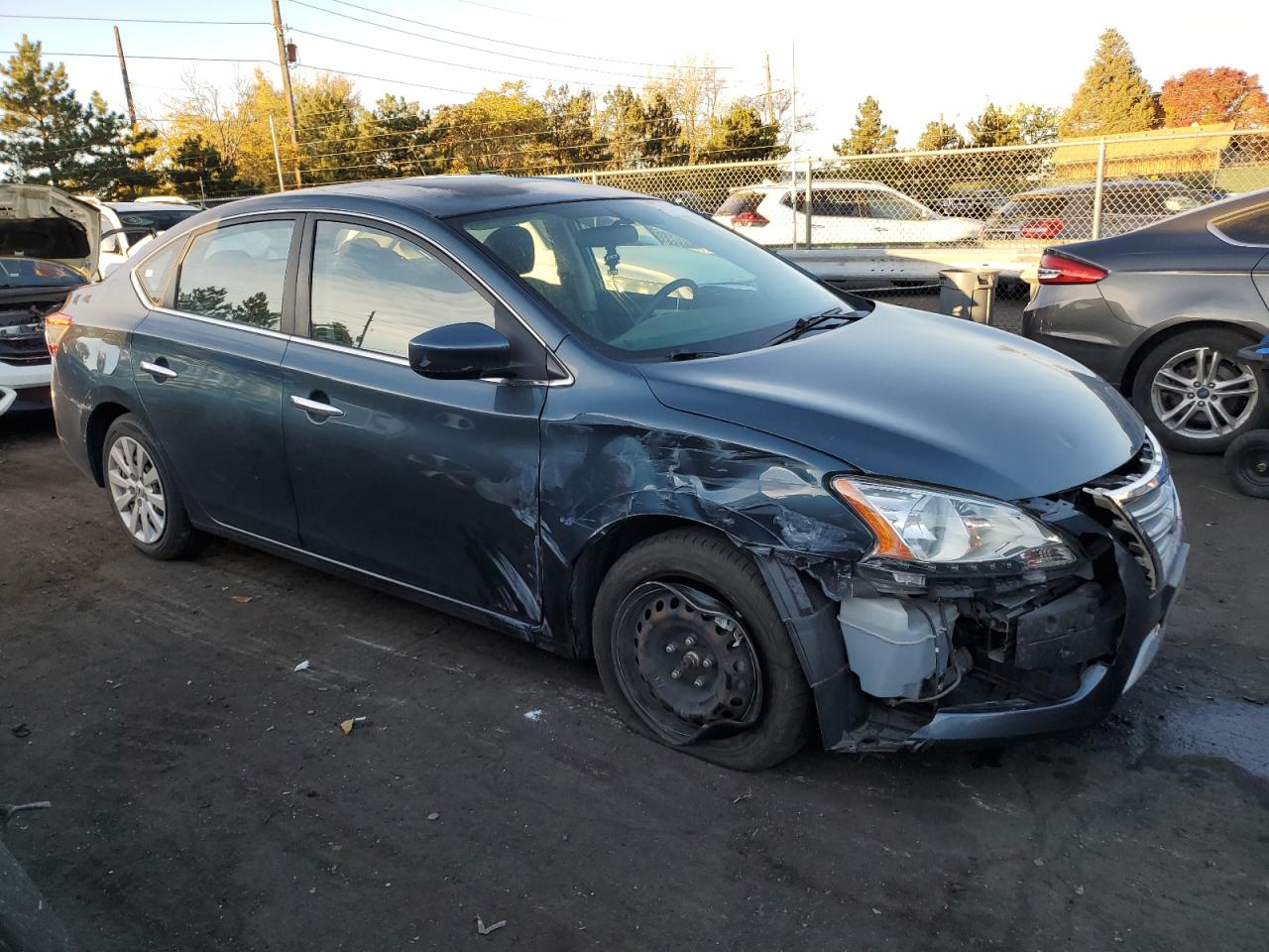 2014 Nissan Sentra VIN 3N1AB7AP2EY235714 Copart auction photo, front end / hail damage thumbnail 4
