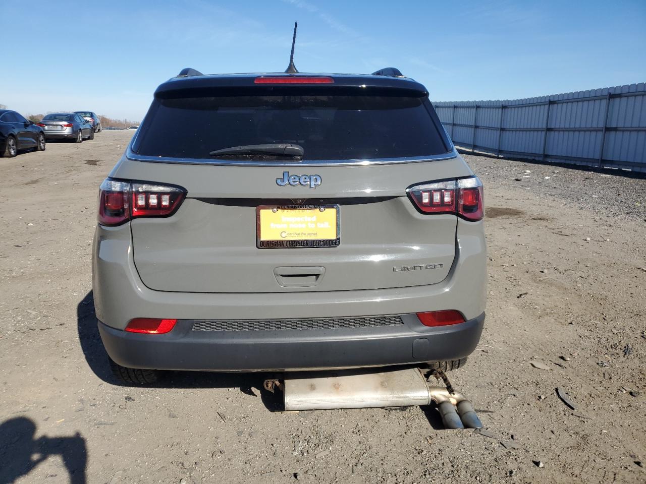 2020 Jeep Compass VIN 3C4NJCCB2LT152449 Copart auction photo, side / mechanical damage thumbnail 6