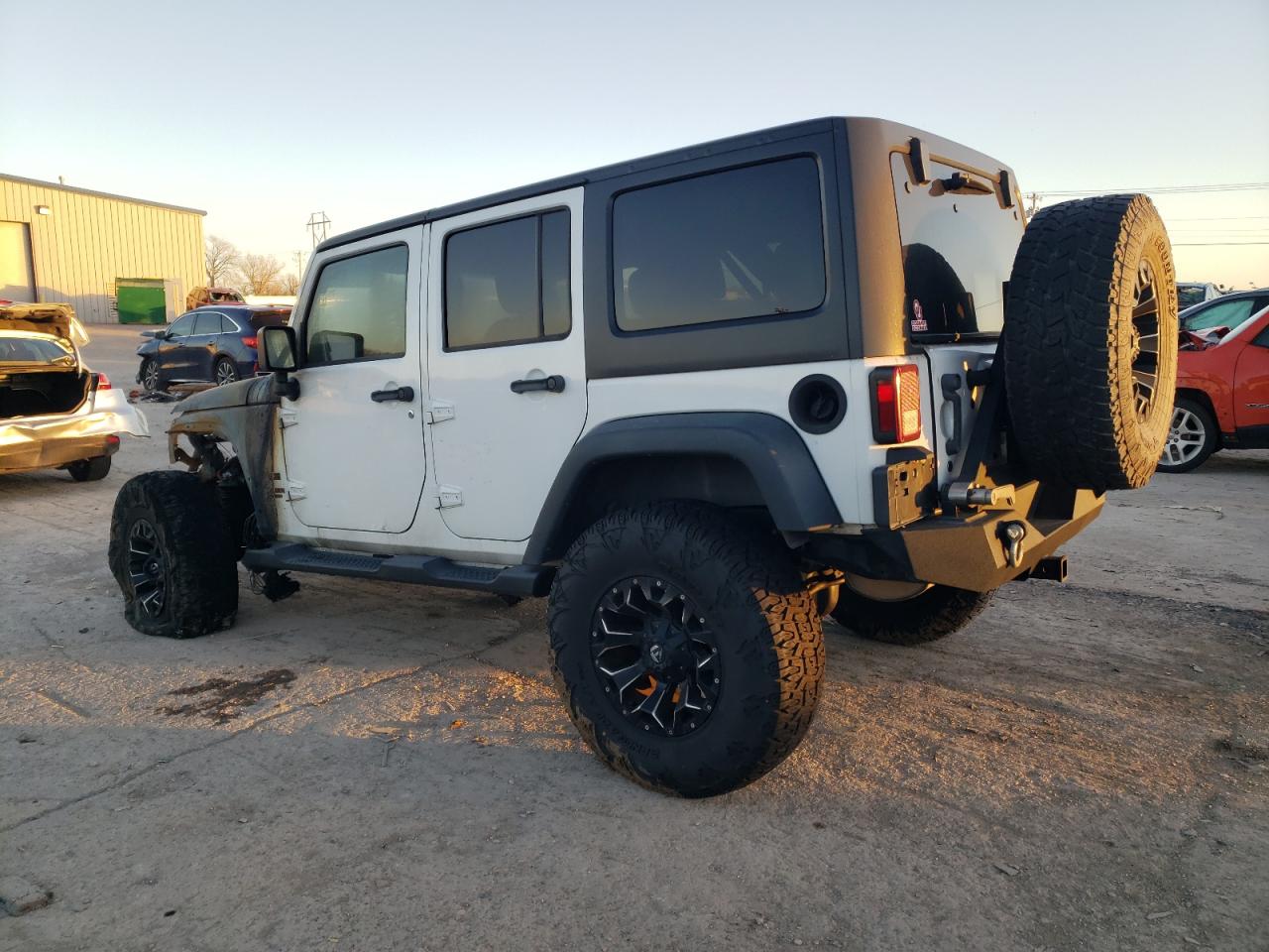 2013 Jeep Wrangler VIN 1C4HJWDG4DL556598 Copart auction photo, burn / minor dent/scratches damage thumbnail 2