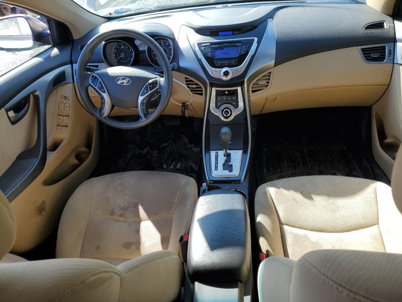 2012 Hyundai Elantra VIN 5NPDH4AE1CH087507 Copart auction photo, rear end damage thumbnail 8