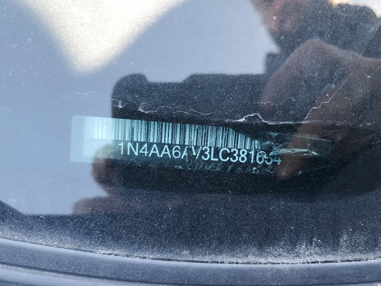 2020 Nissan Maxima VIN 1N4AA6FV3LC381634 Copart auction photo, vandalism damage thumbnail 12