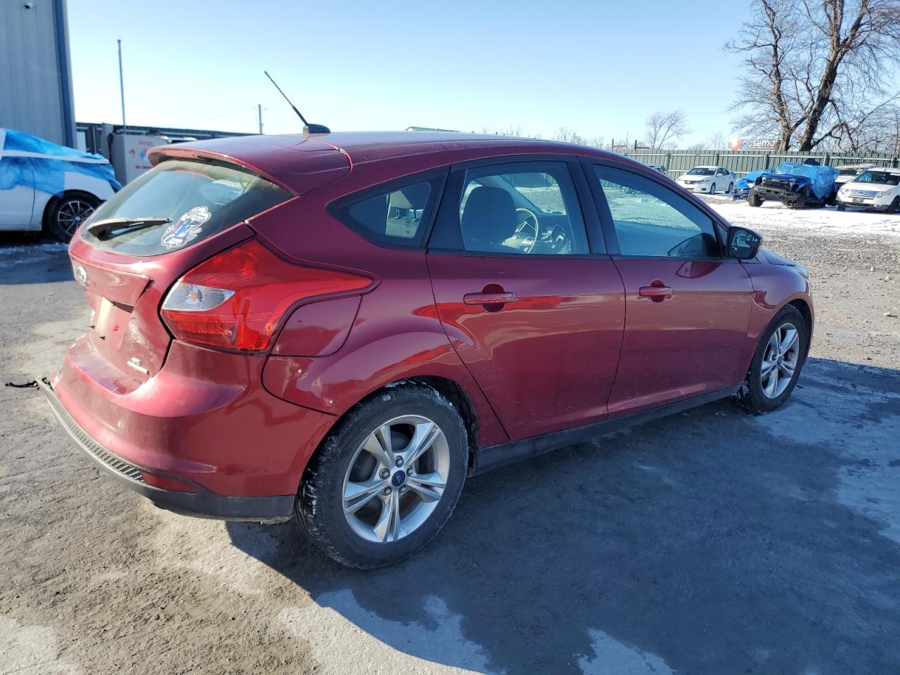 2013 Ford Focus VIN 1FADP3K23DL349399 Copart auction photo, rear end / side damage thumbnail 3