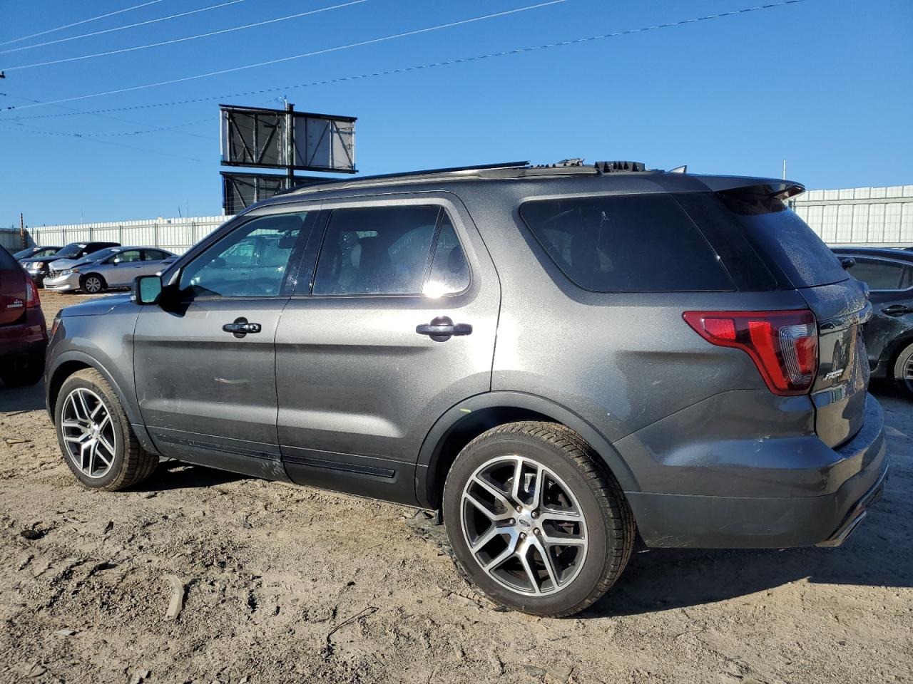 2017 Ford Explorer VIN 1FM5K8GT3HGC59076 Copart auction photo, top/roof damage thumbnail 2