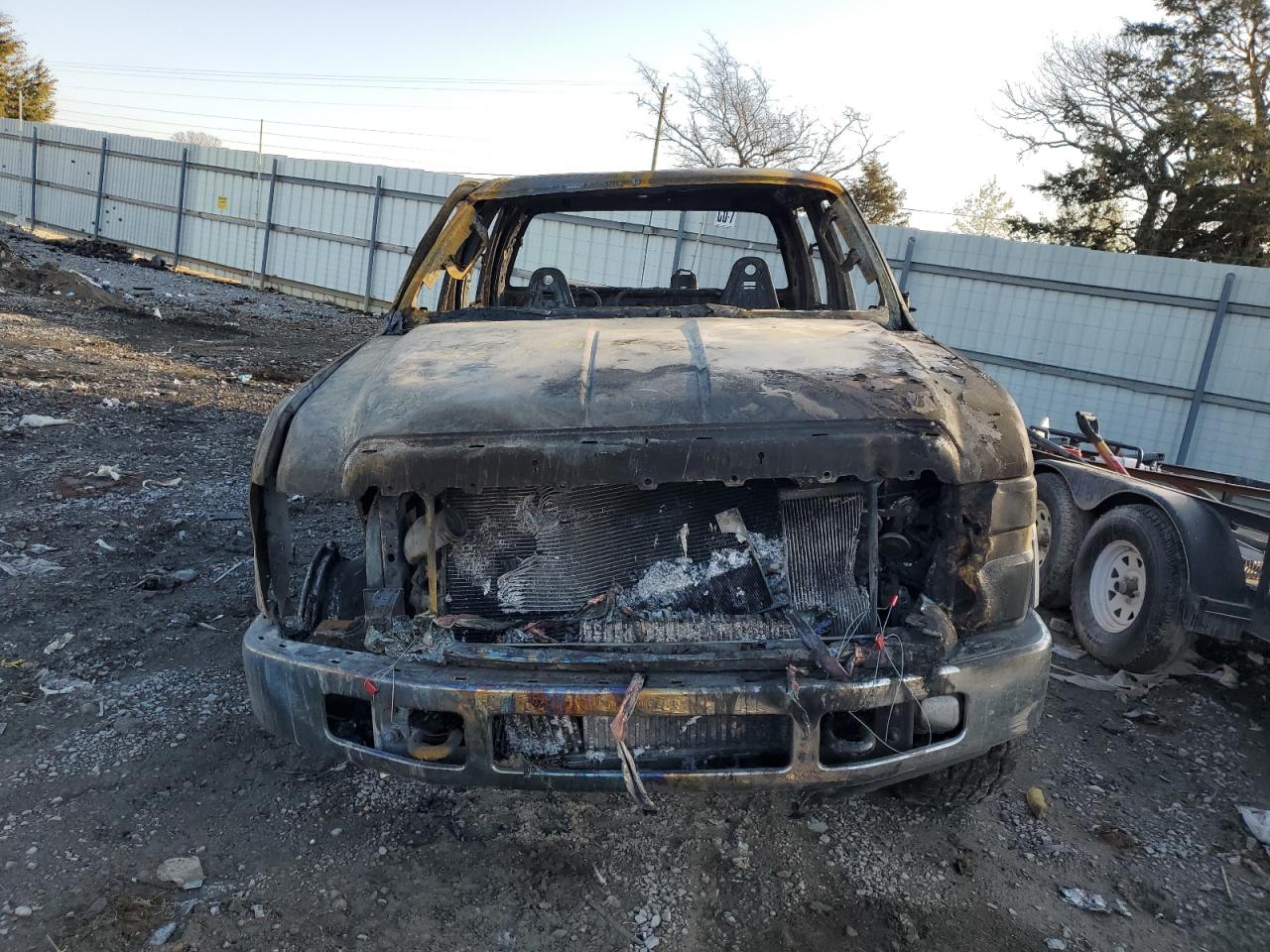 2008 Ford F250 VIN 1FTSW21R18EA06386 Copart auction photo, burn damage thumbnail 5