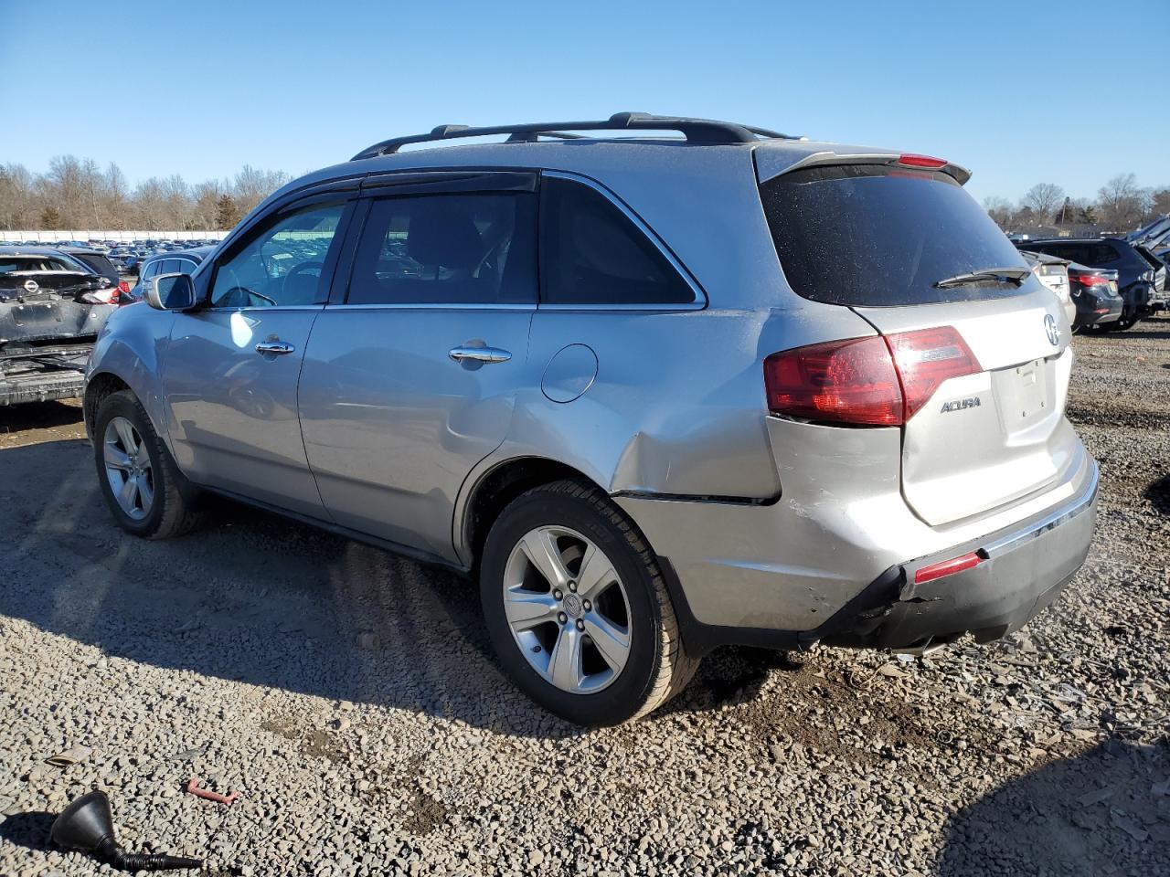 2011 Acura MDX VIN 2HNYD2H44BH523704 Copart auction photo, side / rear end damage thumbnail 2