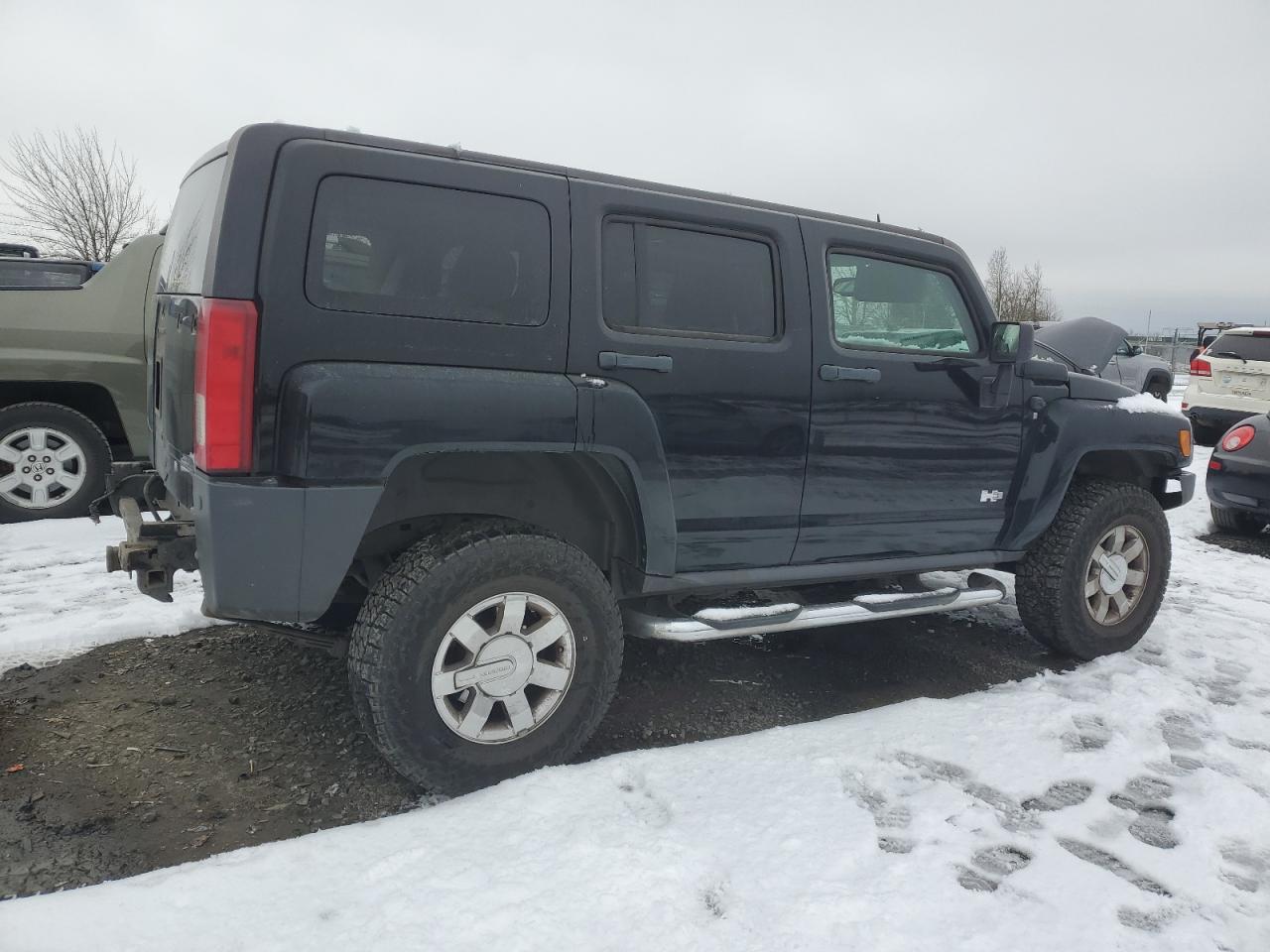 2007 Hummer H3 VIN 5GTDN13E678233112 Copart auction photo, rear end damage thumbnail 3