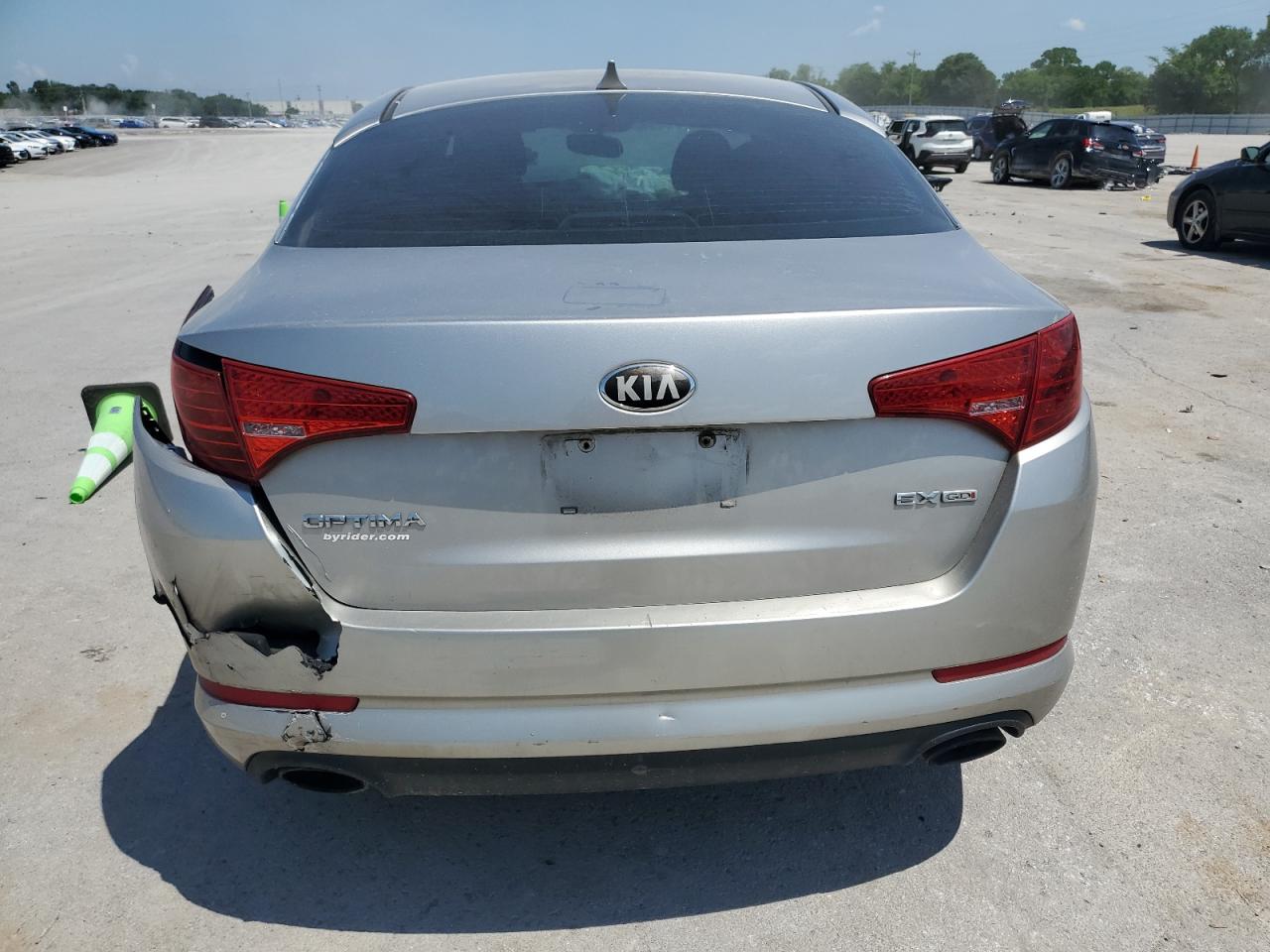 2013 KIA Optima VIN 5XXGN4A76DG107707 Copart auction photo, front end / rear end damage thumbnail 6