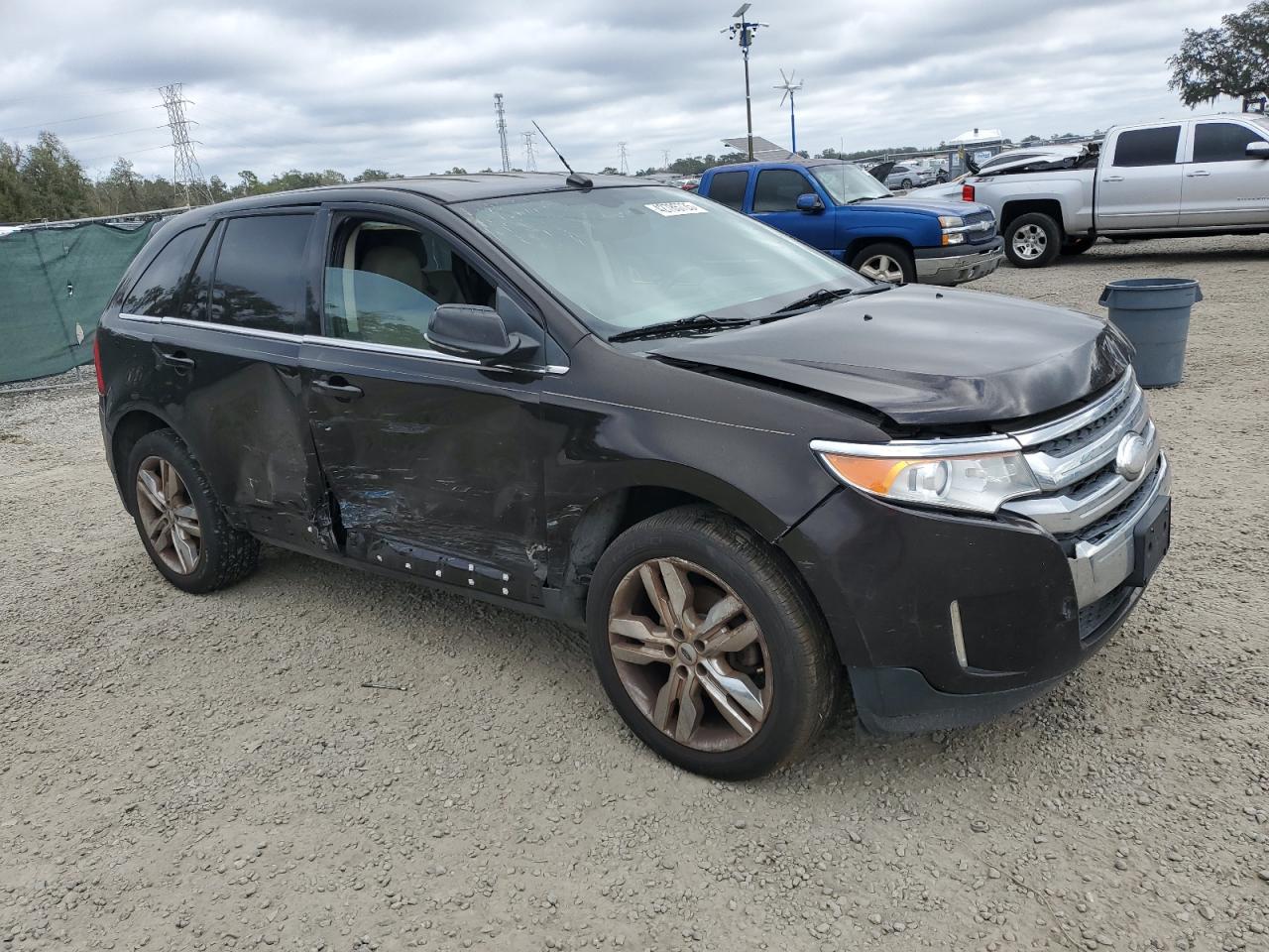 2014 Ford Edge VIN 2FMDK3KC5EBA85696 Copart auction photo, side damage thumbnail 4