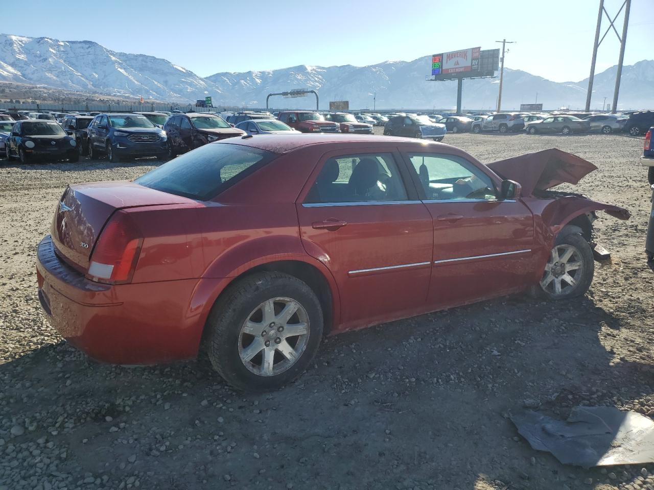 2007 Chrysler 300 VIN 2C3LA43R47H625751 Copart auction photo, front end / side damage thumbnail 3