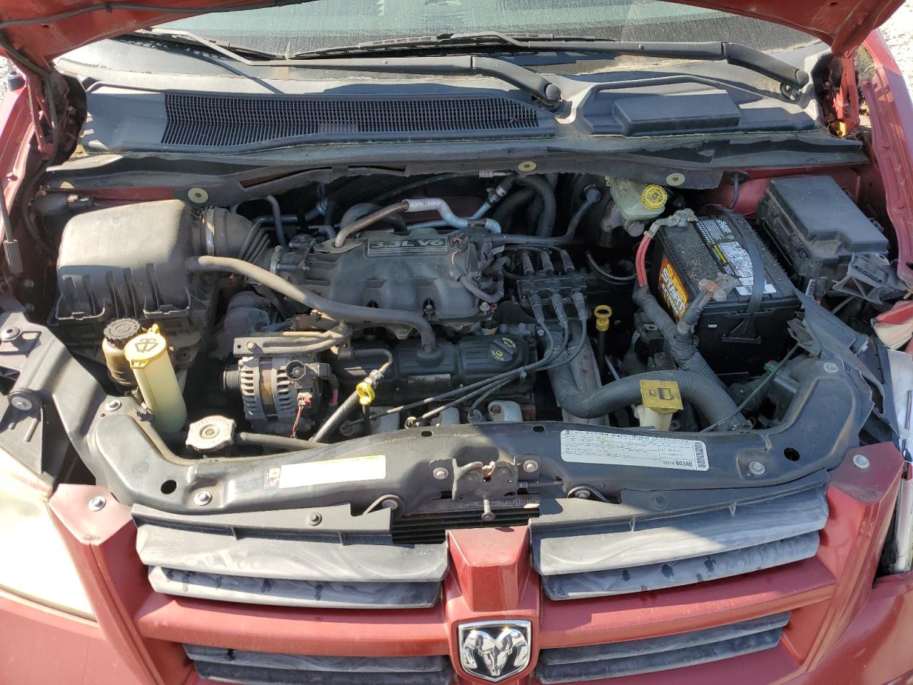 2009 Dodge Caravan VIN 1D8HN44E09B518923 Copart auction photo, front end damage thumbnail 12