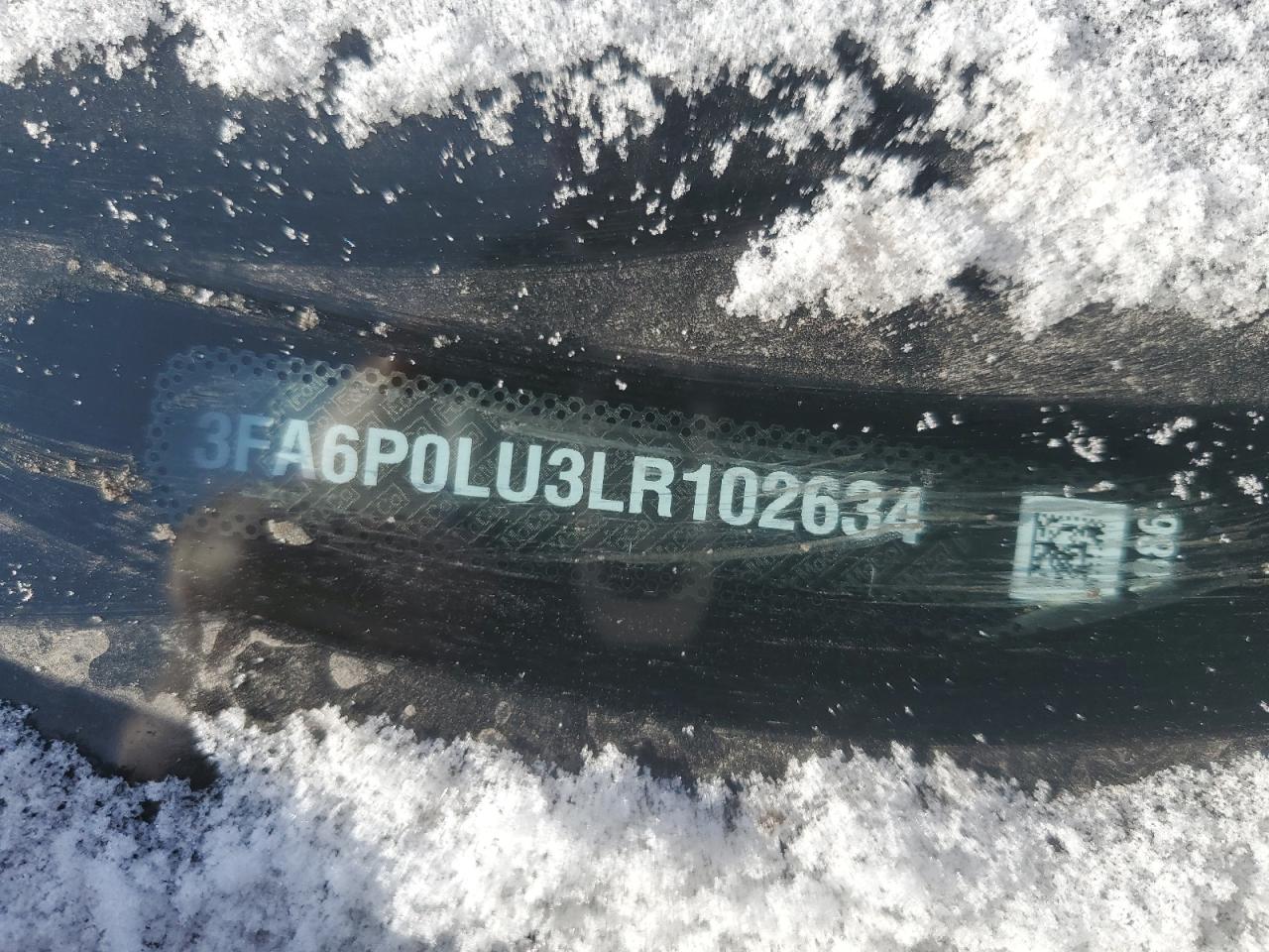 2020 Ford Fusion VIN 3FA6P0LU3LR102634 Copart auction photo, all over damage thumbnail 12