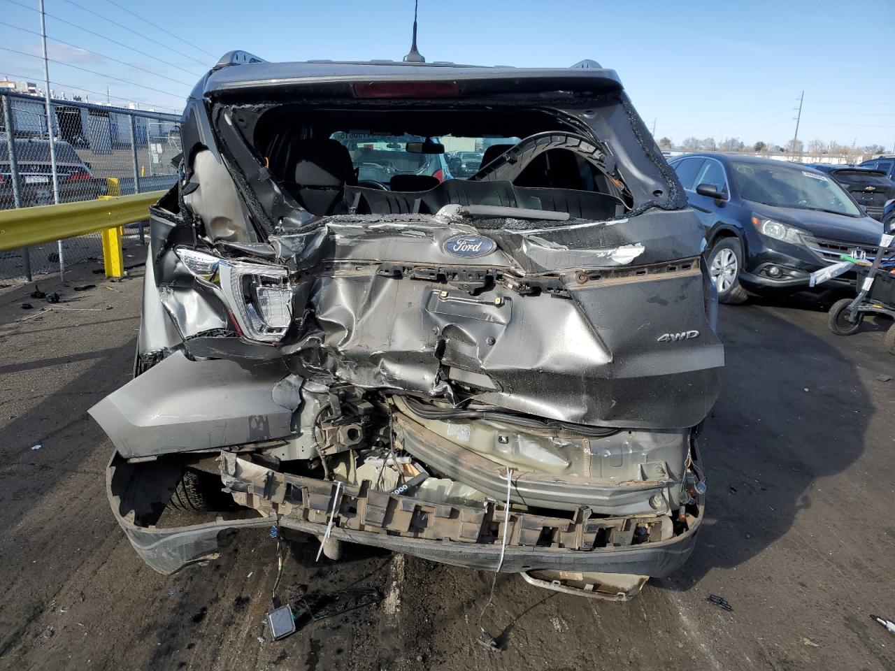 2019 Ford Explorer VIN 1FM5K8D87KGB25856 Copart auction photo, rear end damage thumbnail 6