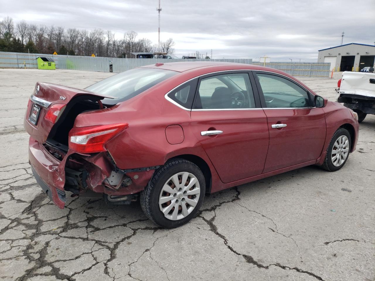 2016 Nissan Sentra VIN 3N1AB7AP9GY240735 Copart auction photo, rear end / hail damage thumbnail 3