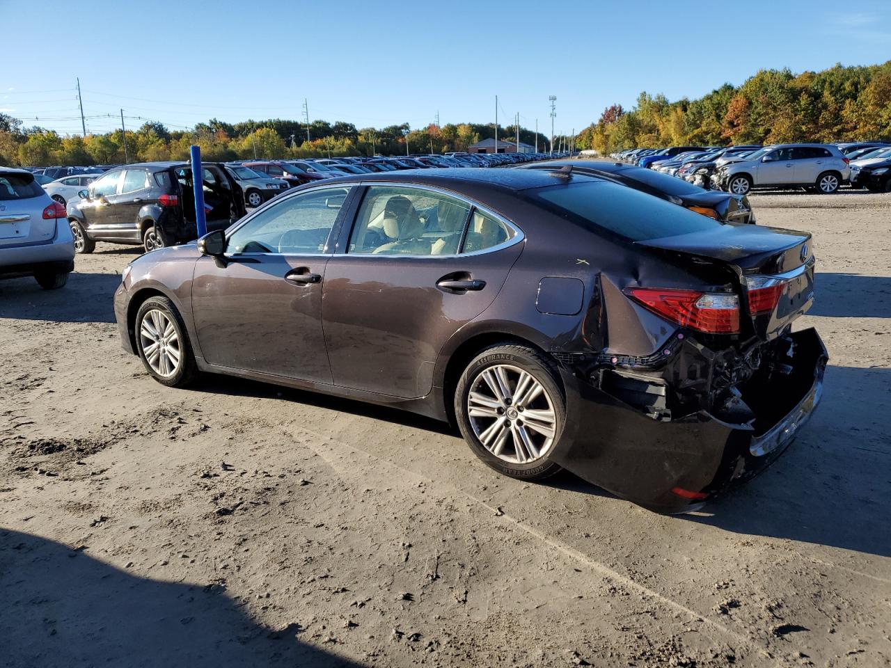 2013 Lexus ES VIN JTHBK1GG8D2045434 Copart auction photo, rear end damage thumbnail 2