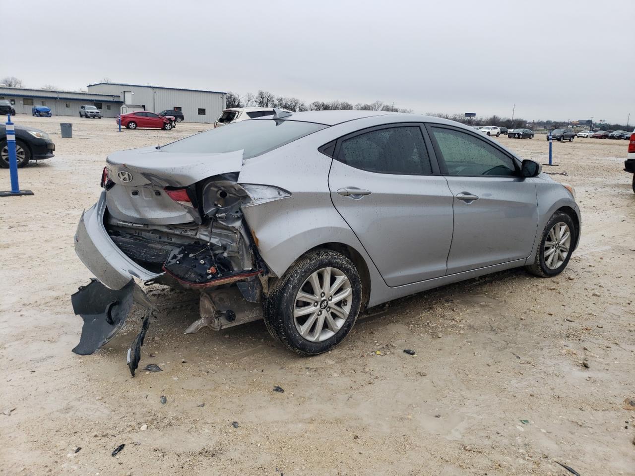 2015 Hyundai Elantra VIN 5NPDH4AE8FH600885 Copart auction photo, rear end damage thumbnail 3