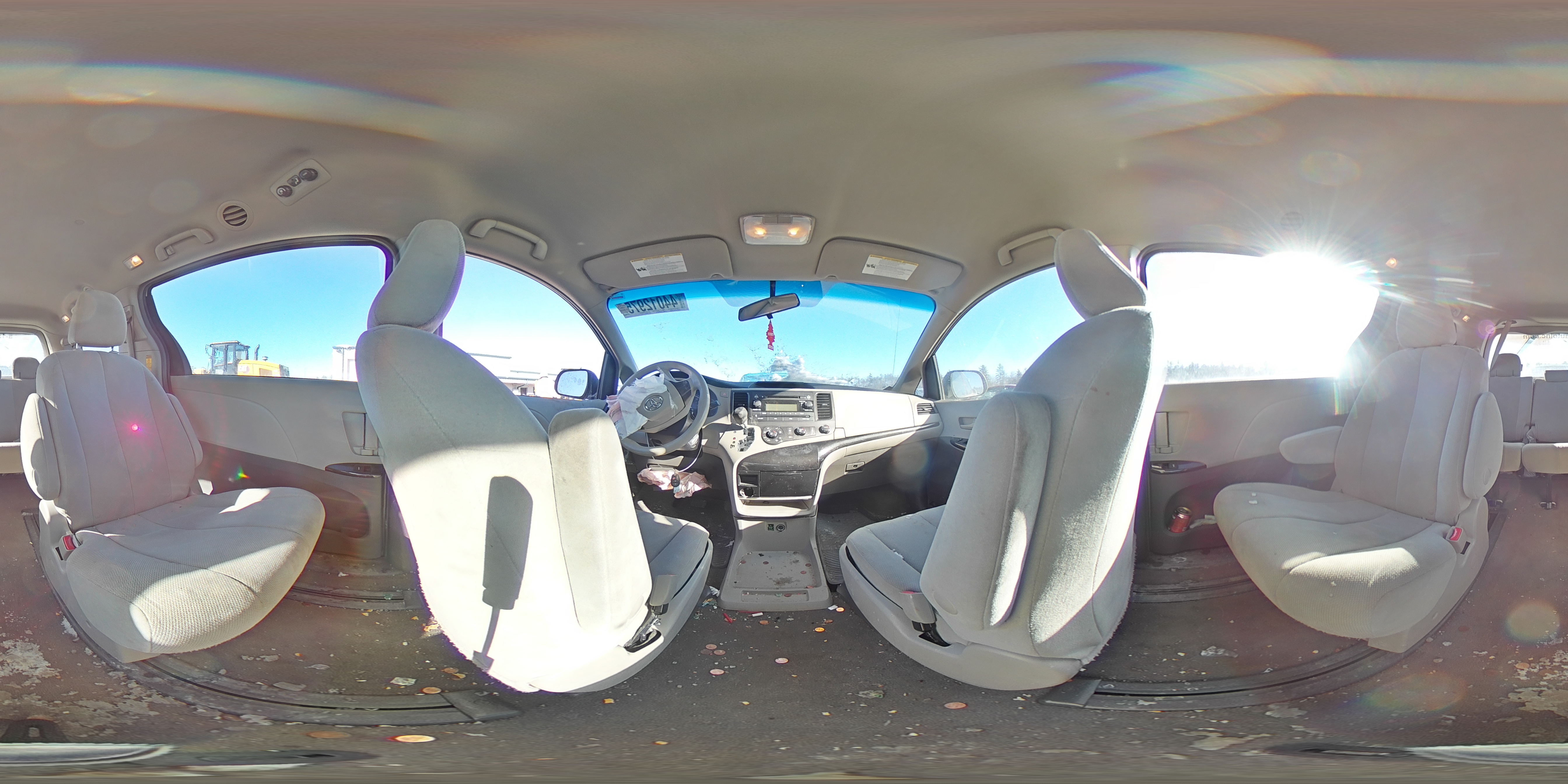 2014 Toyota Sienna VIN 5TDZK3DC7ES524046 Copart auction photo, front end damage thumbnail 14