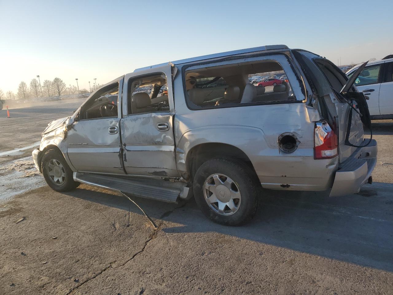 2004 Cadillac Escalade VIN 3GYFK66N84G288551 Copart auction photo, rollover damage thumbnail 2