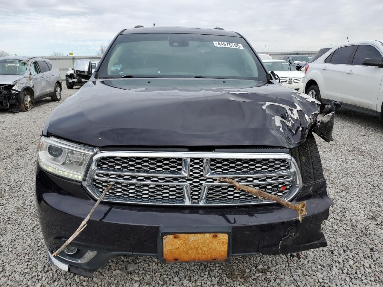 2019 Dodge Durango VIN 1C4RDJEG6KC534225 Copart auction photo, front end / undercarriage damage thumbnail 5