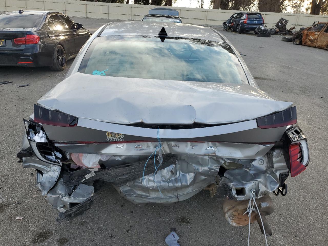 2021 Hyundai Sonata VIN 5NPEG4JA0MH081719 Copart auction photo, rear end / front end damage thumbnail 6