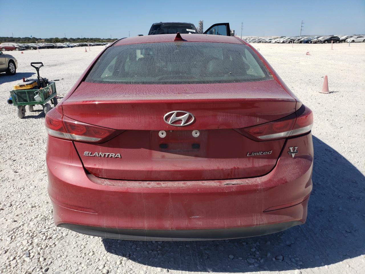 2017 Hyundai Elantra VIN KMHD84LF1HU069510 Copart auction photo, all over damage thumbnail 6