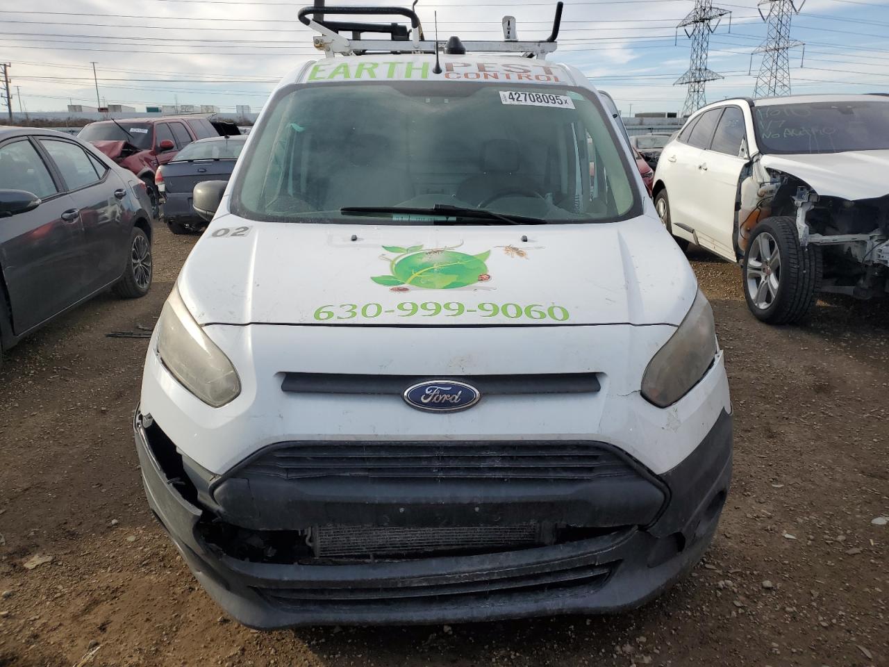 2014 Ford Transit VIN NM0LS7E72E1168758 Copart auction photo, side / front end damage thumbnail 5