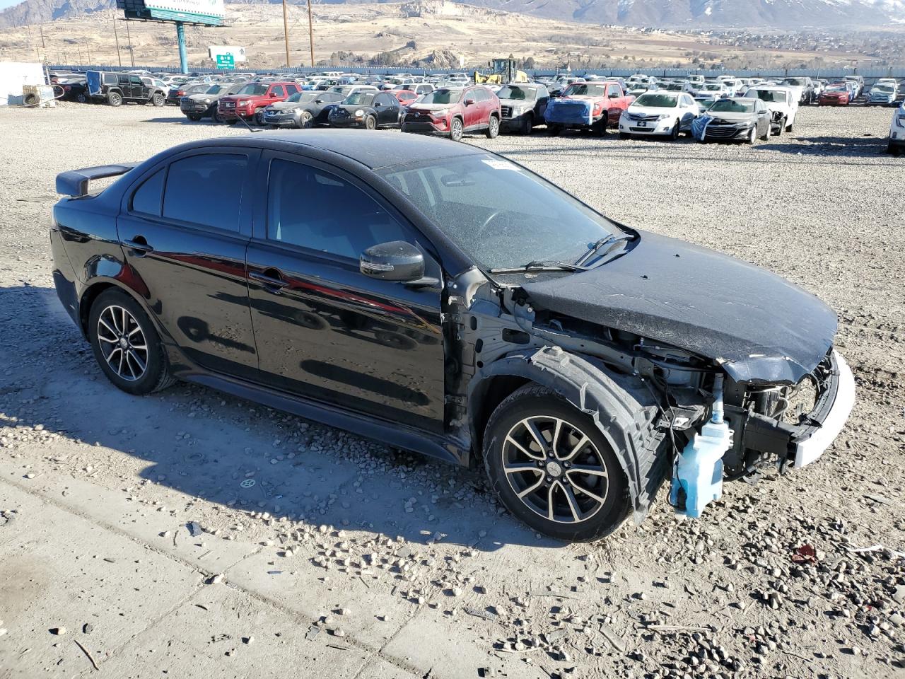 2016 Mitsubishi Lancer VIN JA32V2FW7GU011418 Copart auction photo, front end damage thumbnail 4