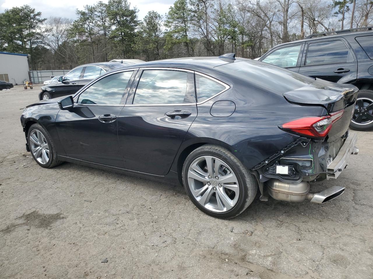 2021 Acura TLX VIN 19UUB5F41MA009522 Copart auction photo, front end / rear end damage thumbnail 2