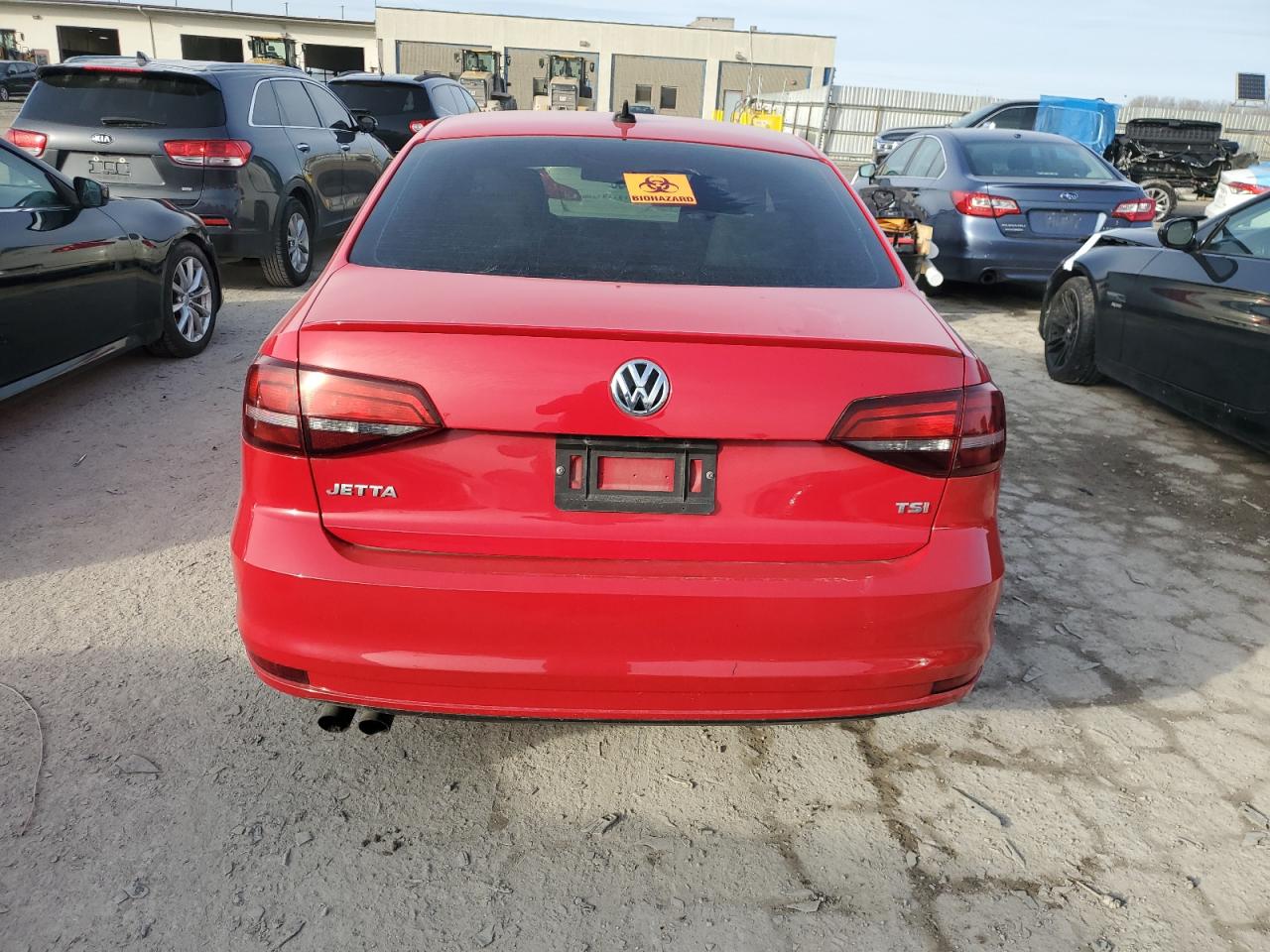 2016 Volkswagen Jetta VIN 3VWD17AJ3GM362634 Copart auction photo, side / front end damage thumbnail 6