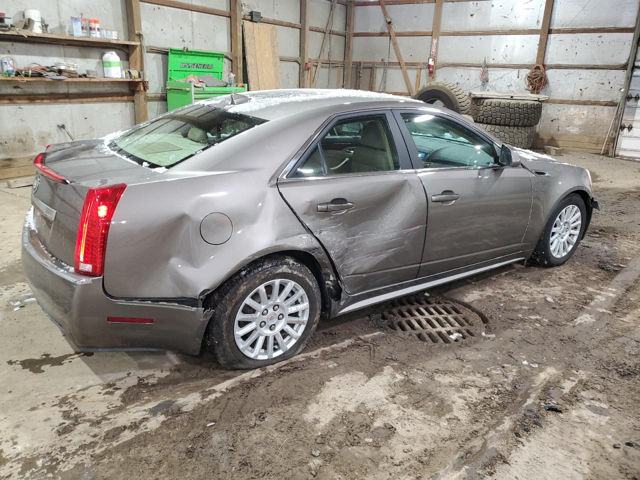 2012 Cadillac CTS VIN 1G6DE5E56C0141361 Copart auction photo, side / rear end damage thumbnail 3